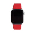 Silicone Adjustable Deployment Band  for Apple Watch Series 8/7/6/5/4/3/2/1/SE Red (38mm | 40mm | 41mm) |  Dial
