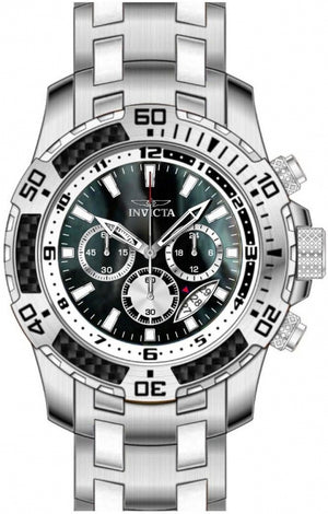 Pro Diver Scuba Men Black Abalone Dial / Stainless Steel Bracelet Black Dial