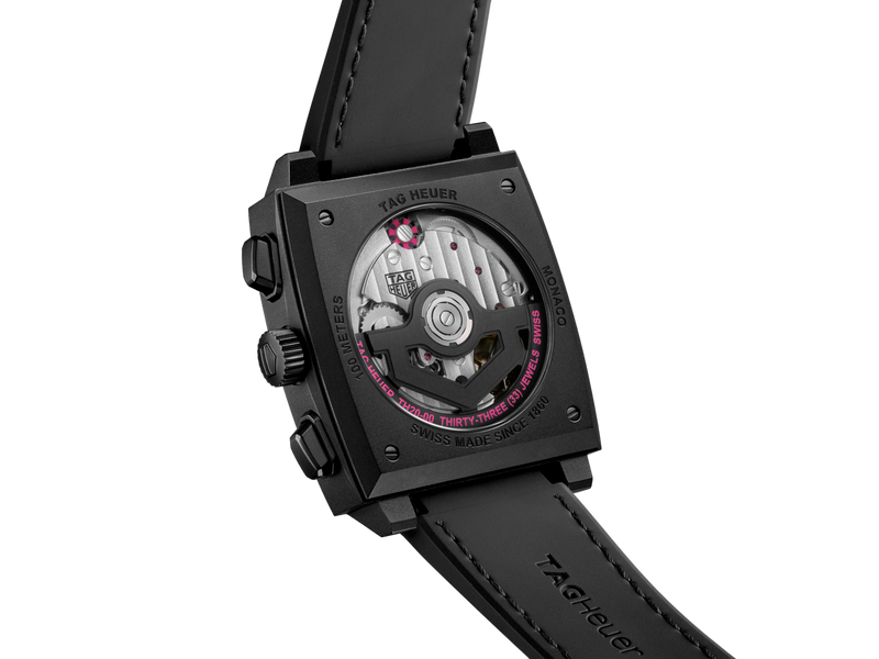 Moanco Chronograph Titanium Black and Pink | Black Dial