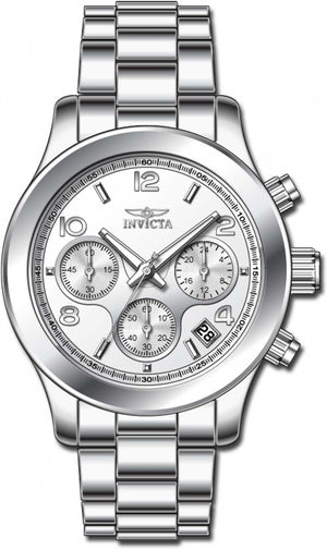 Angel Chronograph Silver-Tone Dial / Silver Stainless Steel Bracelet Silver-tone Dial
