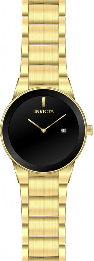 Specialty Black Dial / Gold-Tone Stainless Steel Bracelet Black Dial