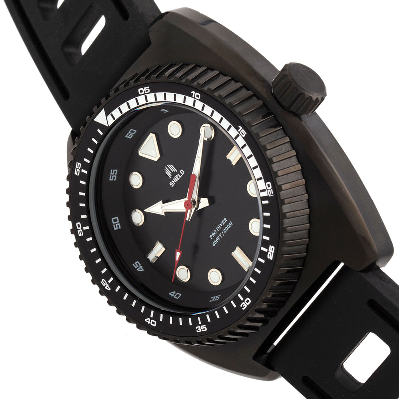 Dreyer Pro Diver 20ATM, Swiss Super Lume Black | Black Dial