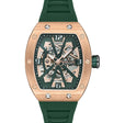 Tonneau - Automatic RM - Skeleton - DK13634 Rose Gold / Green | Green Dial
