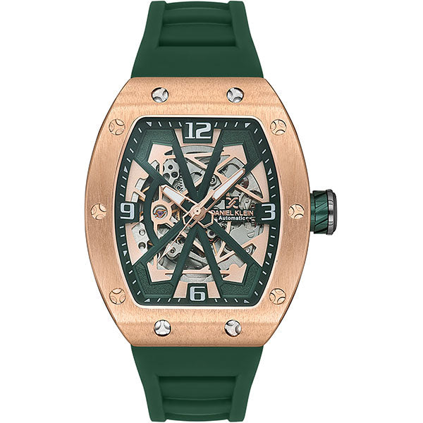 Tonneau - Automatic RM - Skeleton - DK13634 Rose Gold / Green | Green Dial