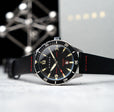 Cross Baskerville Quartz Black / Black Leather | Black Dial