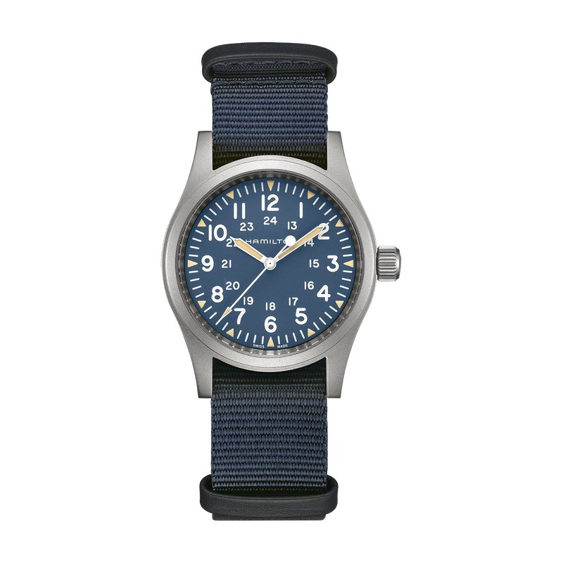 Khaki Field Blue / Fabric | Blue Dial