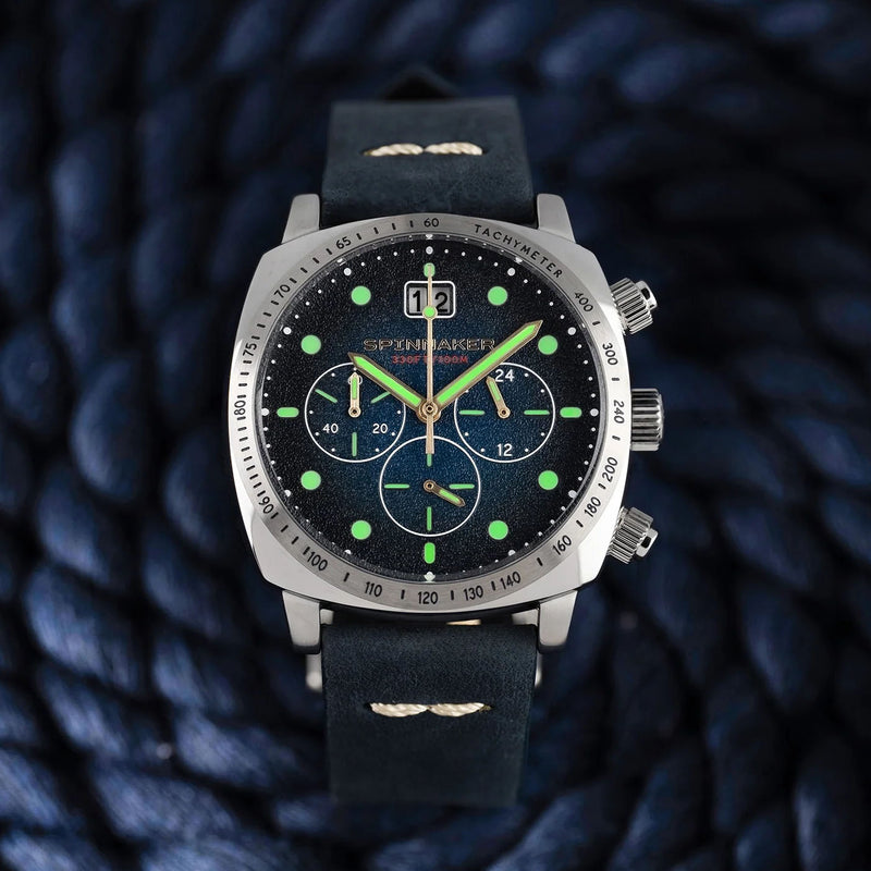 Hull Chronograph Blue / Leather | Blue Dial