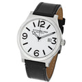 Aviator Black/Leather/White Dial/Silver Case | White Dial