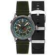 Wingman Worldtimer GMT Automatic Green / Green Leather | Green Dial