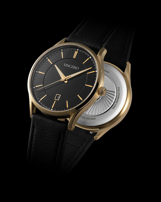 THE KAIROS II - GOLD ONYX | Black Dial