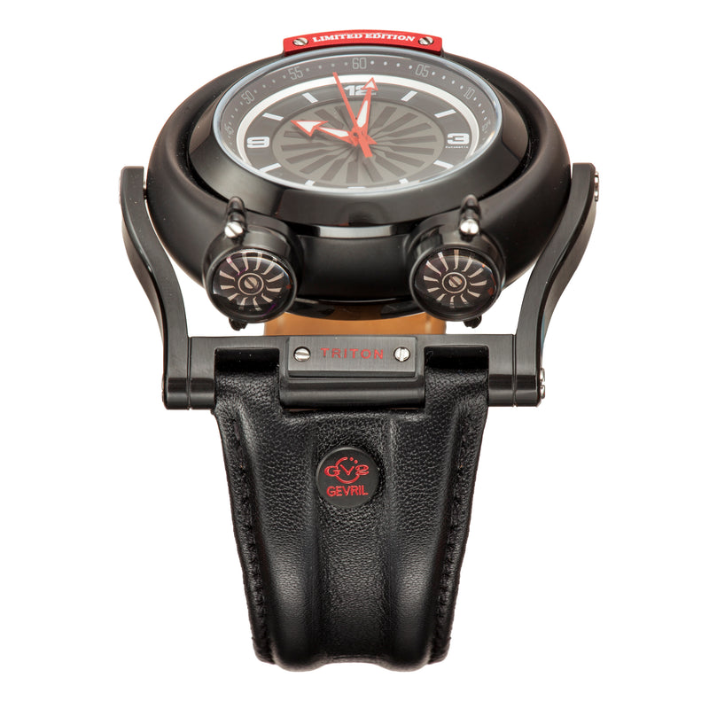 Triton Swiss Made Triton Swinging Lugs Watch | Black Dial