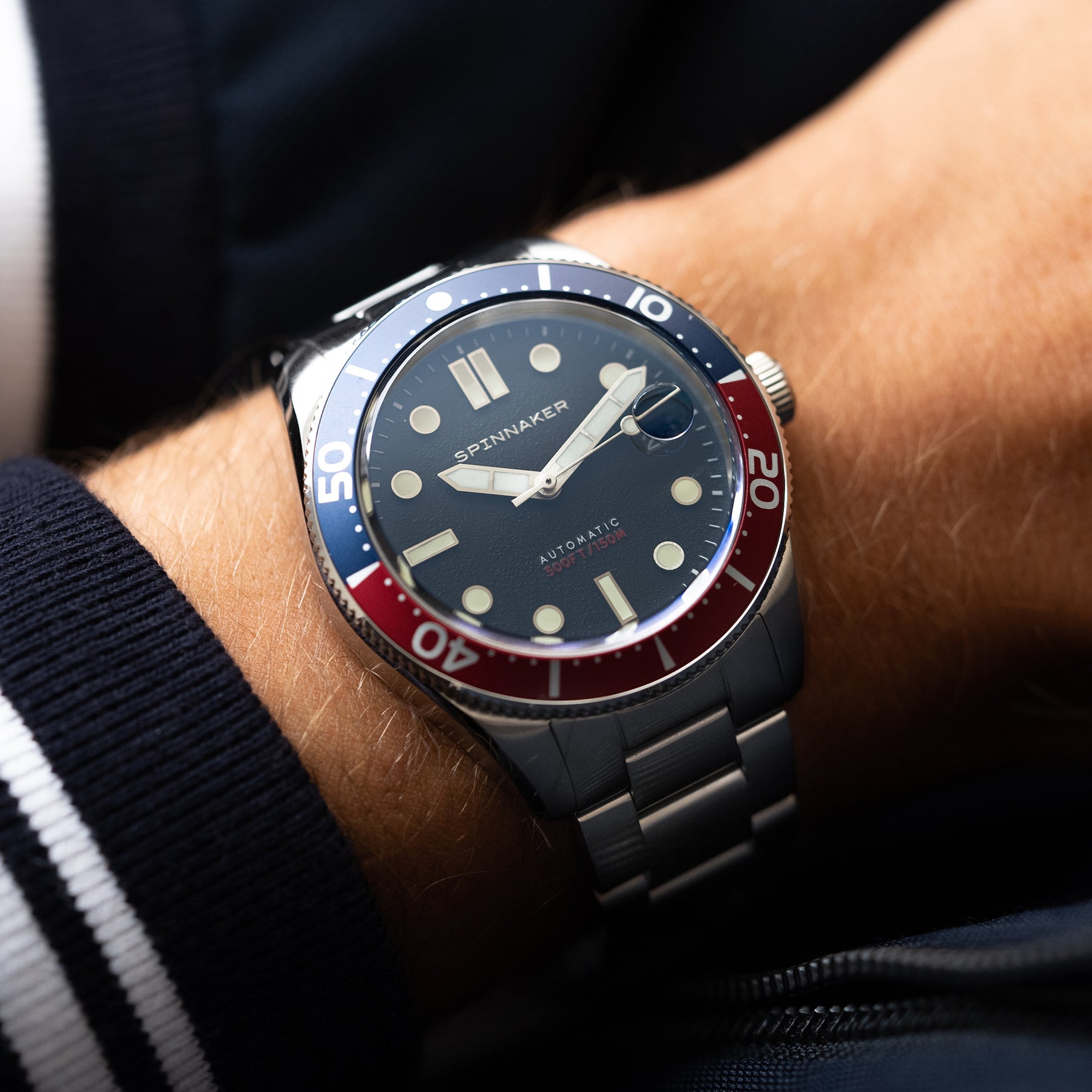 Croft Midsize Black / Stainless Steel | Black Dial