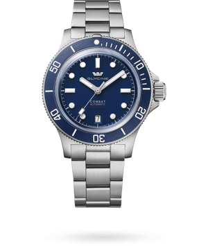 Combat Sub Box Ceramic 41mm / Blue / Silver Blue Dial