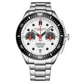 Monaco Silver/Stainless Steel Silver Dial