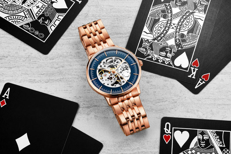 Legacy Rose/Blue | Skeleton Dial