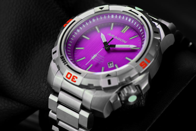 Sea Striker T100 16 tubes Automatic 40mm Purple | Purple Dial