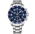 Concorso Quartz 40mm Chronograph Blue Silver/Stainless Steel | Blue Dial