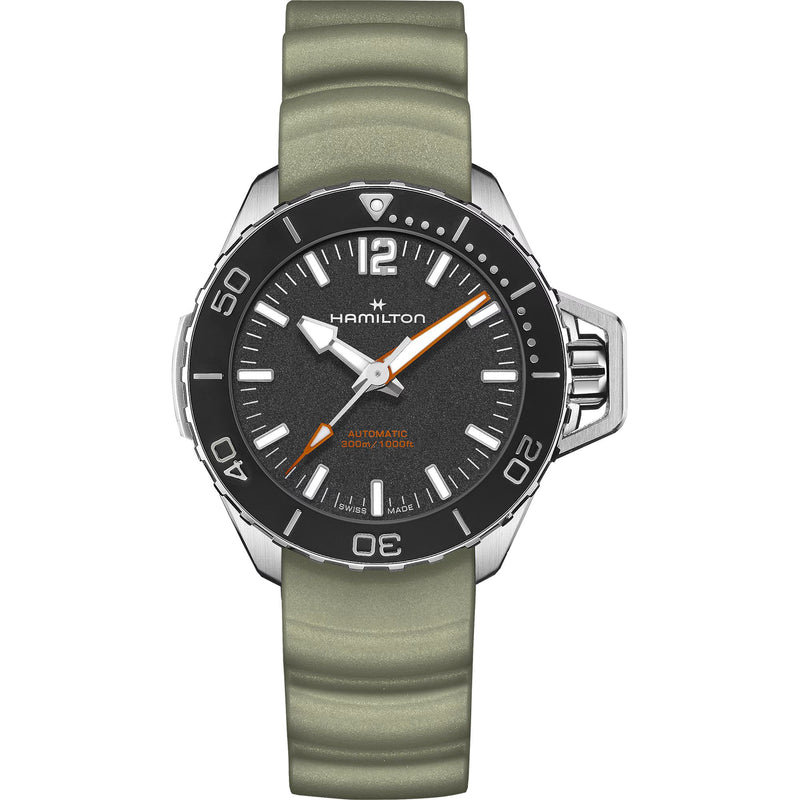 Khaki Navy Green/Rubber | Black Dial