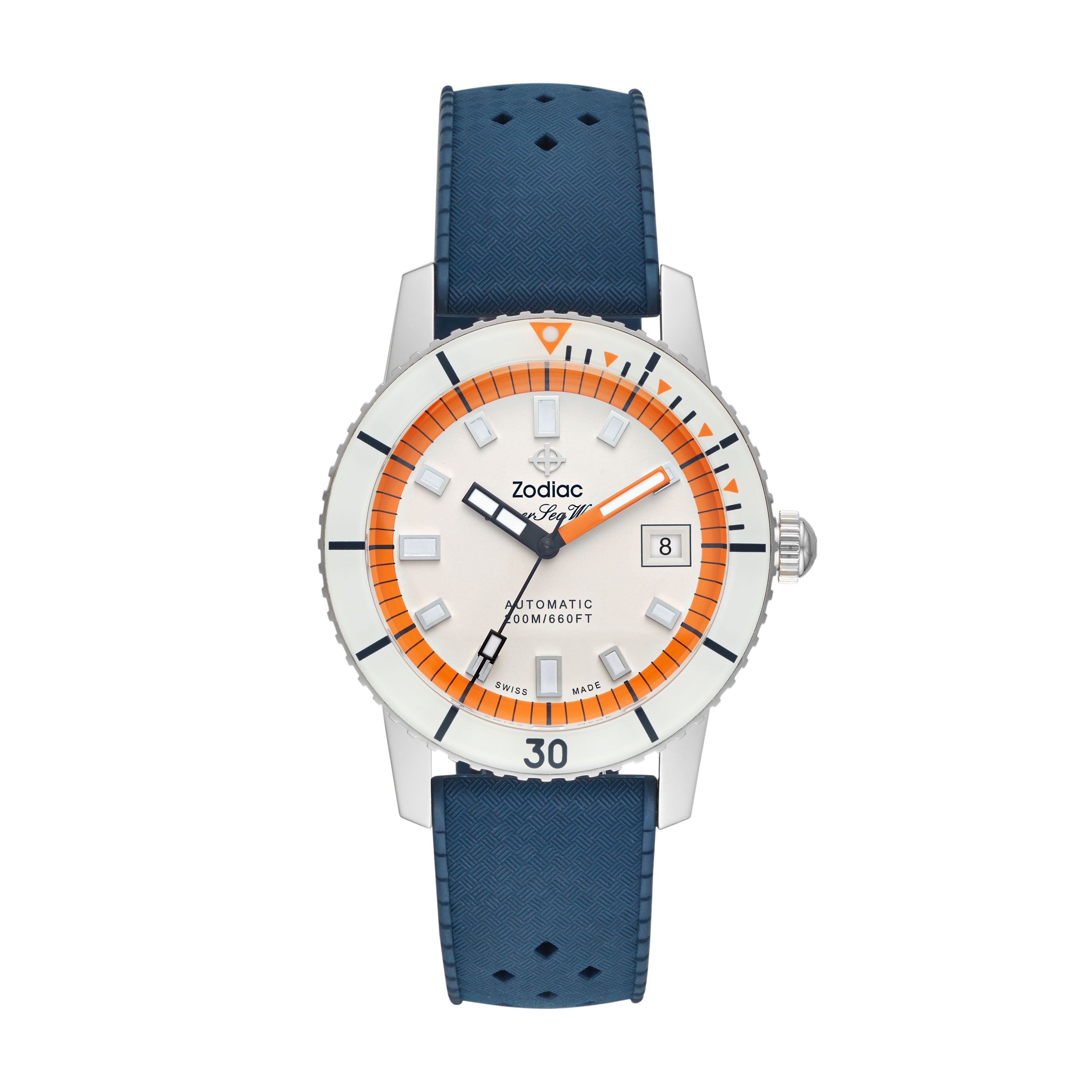 Zodiac Super Sea Wolf STP 1-11 Movement White Dial ZO9270 – Watch Gang