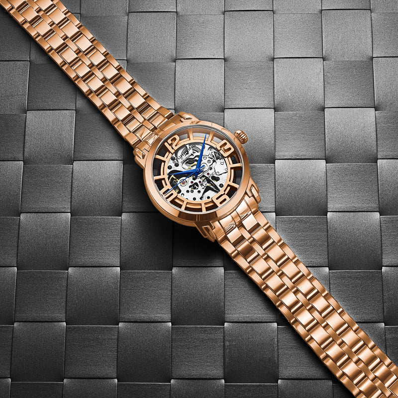 Legacy Rose Gold/Silver Stainless Steel | Silver Dial