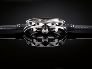 Pilot Chronoscope Black Dial / Black Riveted Leather Strap Black Dial