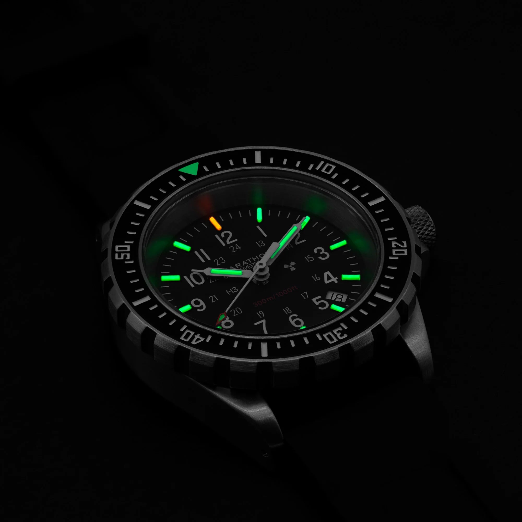 Dive SS/BKSS 3PC RUBBER (WW194007SS-0030) | Black Dial