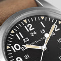 KHAKI FIELD Black / Leather Black Dial