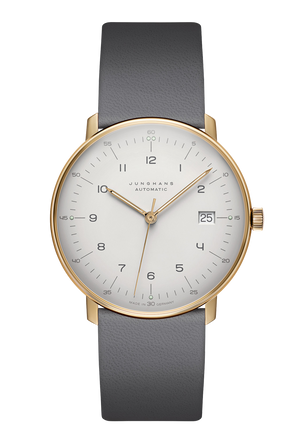 Max Bill Automatic Gray Dial / Gray Leather Strap Gray Dial