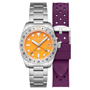 Croft 39 GMT Automatic Yellow / Stainless Steel | Yellow Dial