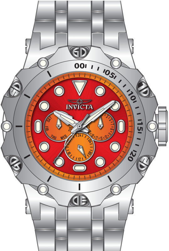Reserve 51mm / Red / Silver | Red Dial – Watch Gang