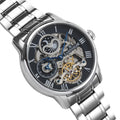Longitude Automatic Skeleton Watch Grey & Stainless Steel / Solid bracelet Gray Dial
