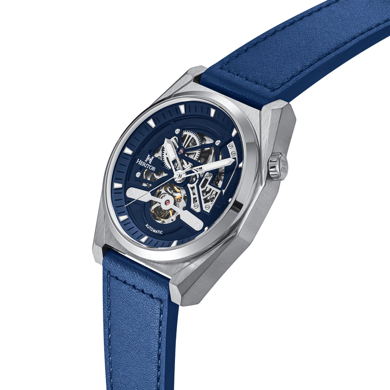 Amadeus Skeleton Watch Blue / Silver | Blue Dial