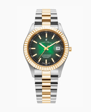 Inspiration (40.5mm) Two-tone green dial, stainless steel bracelet Green Dial