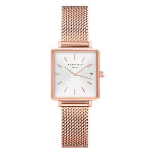 Boxy 26mm / White / Rose Gold | White Dial