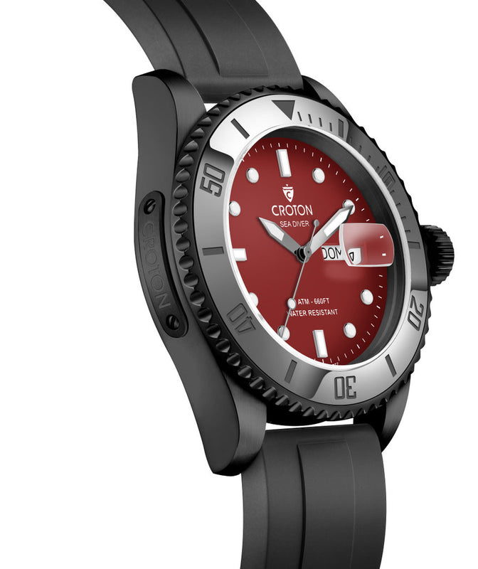 Sea Diver Black/Red/Black | Red Dial