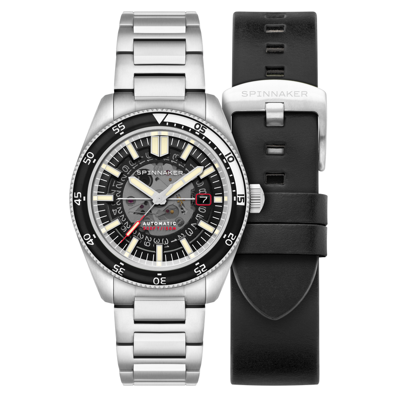 Fleuss Automatic Severn Edition Black / Stainless Steel | Black Dial