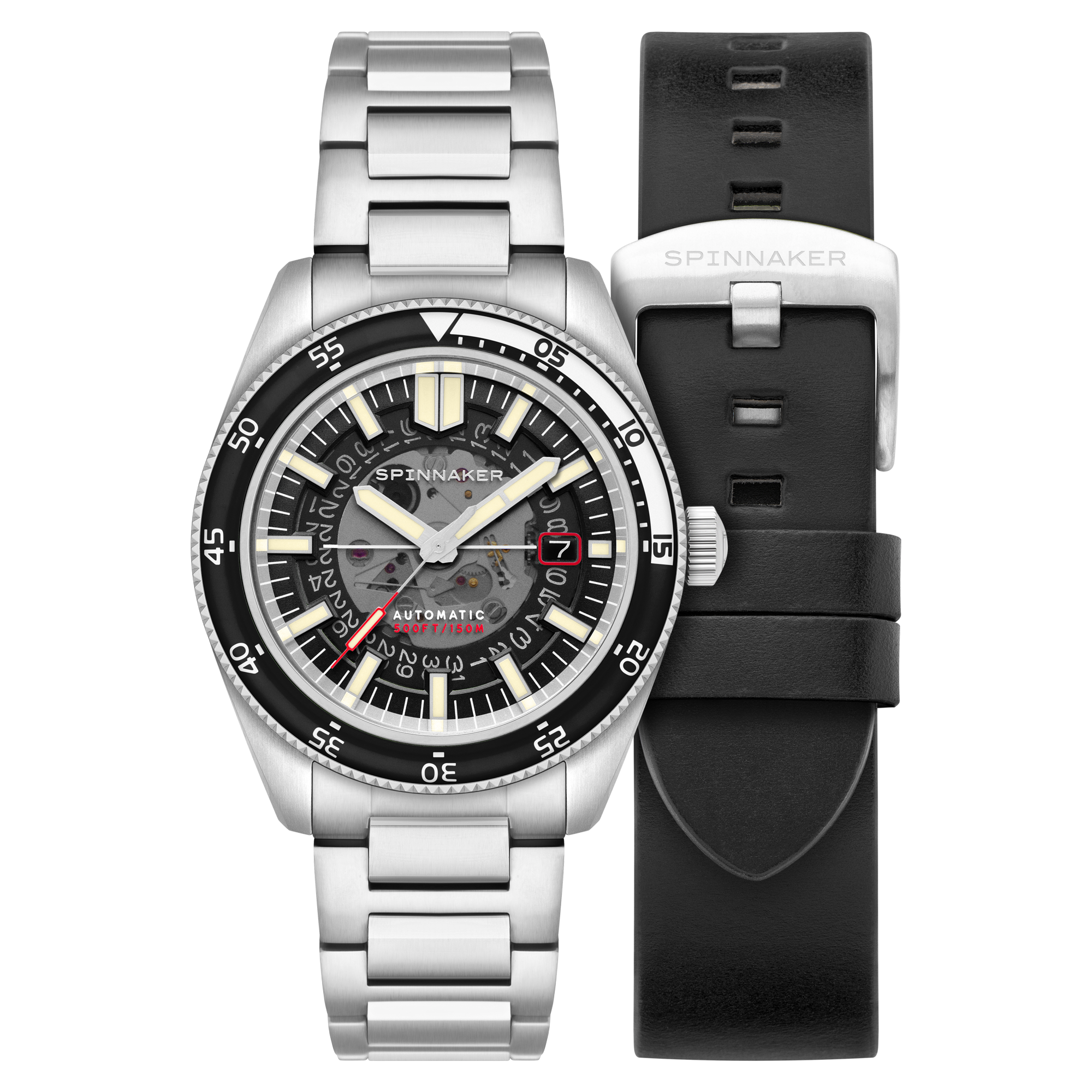 Fleuss Automatic Severn Edition Black / Stainless Steel | Black Dial