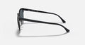 CLUBMASTER METAL UNISEX Shiny Black Top Matte / Blue