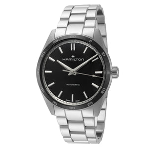 Jazzmaster 38 mm / Black / Silver Black Dial