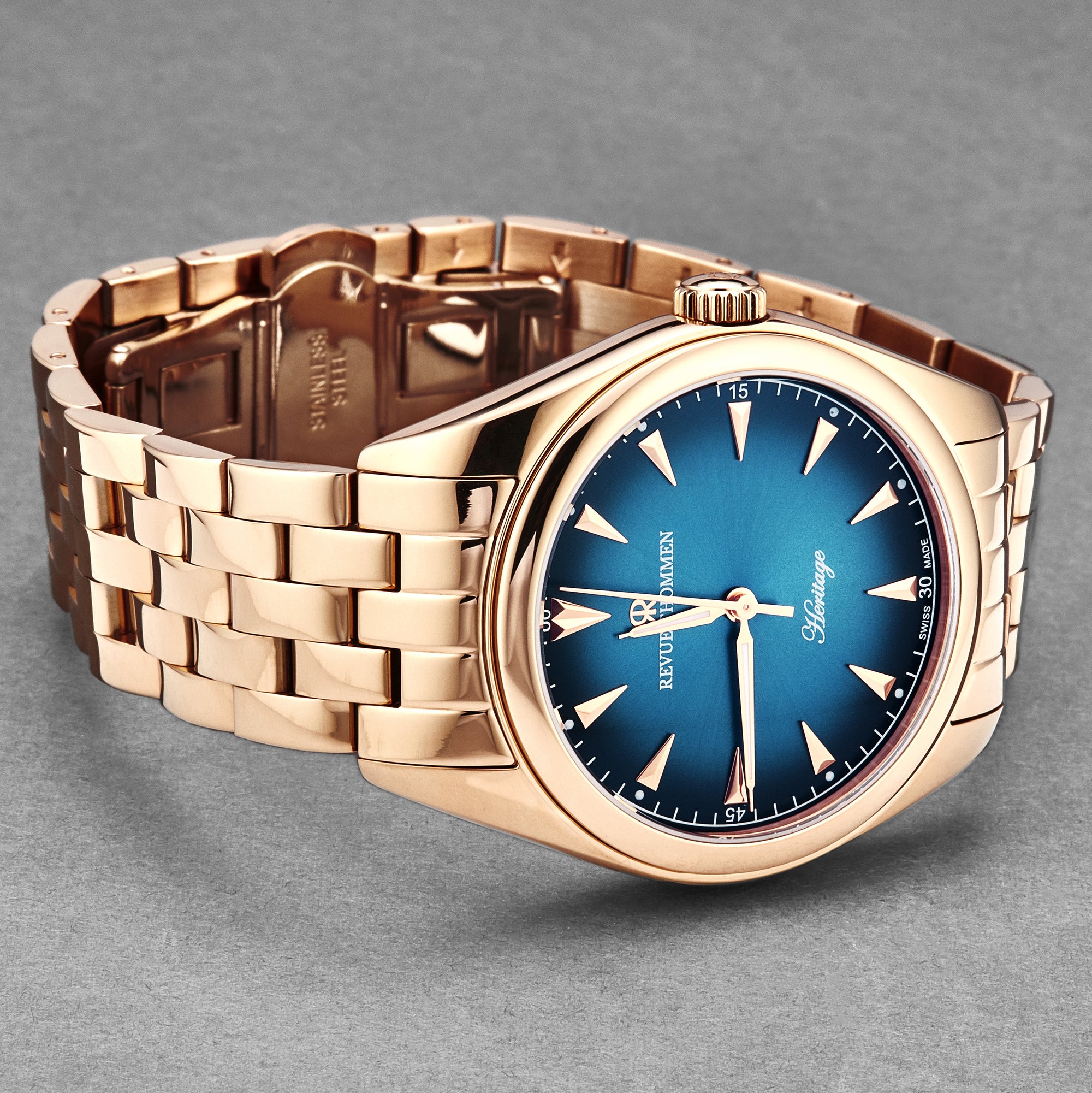Heritage 21010.2165 / Blue | Blue Dial