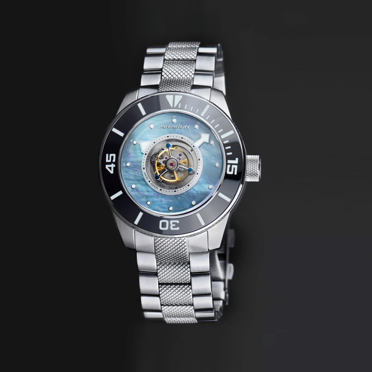 Divemaster Central Tourbillon Automatic 50mm - Meteorite dial