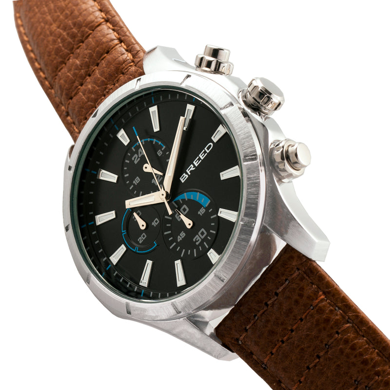 Lacroix Silver/Brown | Black Dial