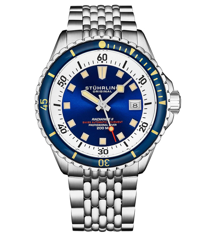 Radiance Diver Blue/ Stainless Steel | Blue Dial