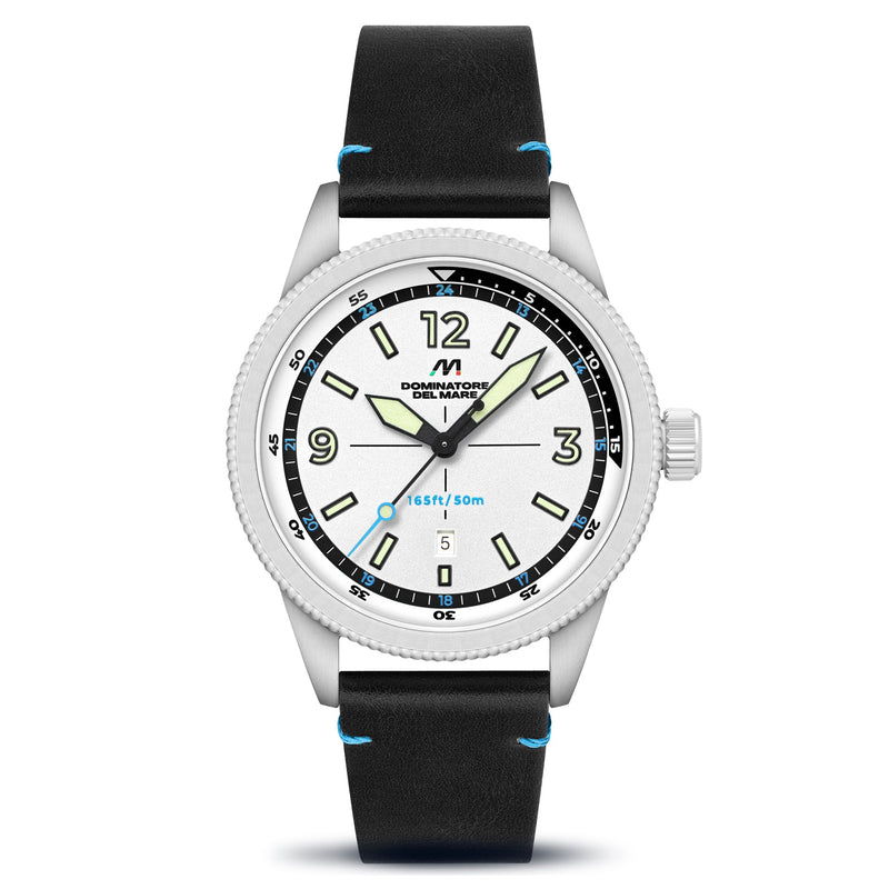 Aviatore Japan Quartz White / Leather | White Dial