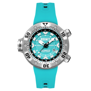 Depth Charge Automatic Light Blue  / Silicone | Blue Dial