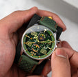 Coningham Chronograph Green / Leather | Green Dial
