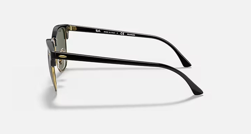 CLUBMASTER CLASSIC UNISEX / BLACK - CRYSTAL GREEN POLARIZED