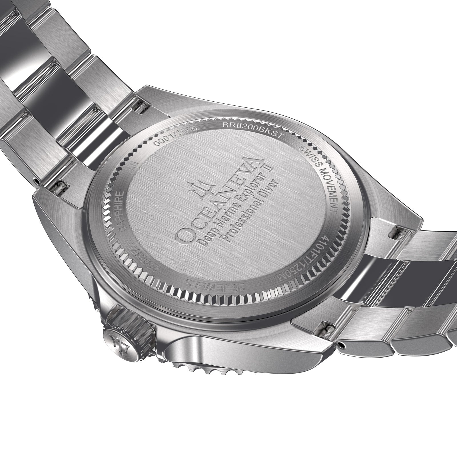 Deep Marine Explorer Swiss Automatic II Silver bezel | Brown Dial