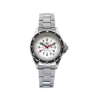 Divers Medium Search and Rescue Quartz White NGM/Steel Bracelet Arctic White Dial