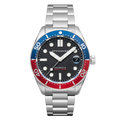 Croft Midsize Black / Stainless Steel | Black Dial